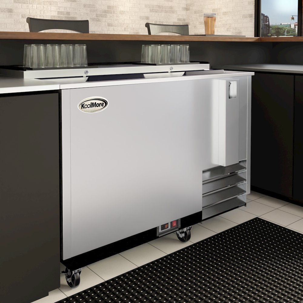 50 in. Bottle Cooler in Stainless-Steel with Built-In Opener, 14 cu. ft.. Picture 5