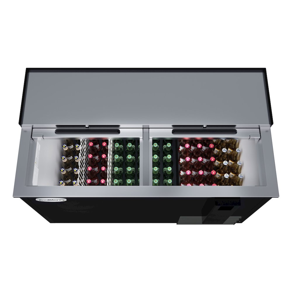 50 in. Bottle Cooler in Black with Built-In Opener, ETL Listed, 14 cu. ft.. Picture 1