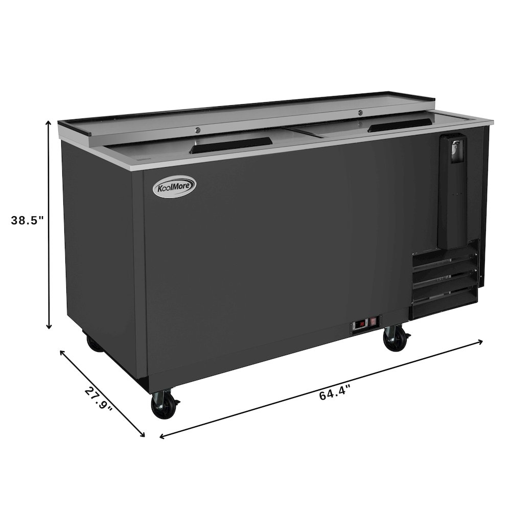 65 in. Bottle Cooler in Black with Built-In Opener, ETL Listed, 19 cu. ft.. Picture 2
