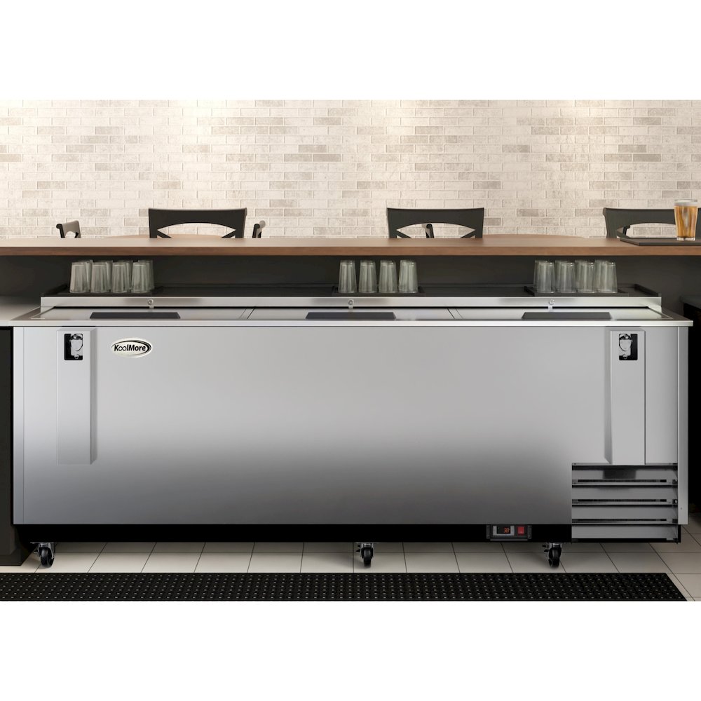 95 in. Bottle Cooler in Stainless-Steel with Built-In Opener, 30 cu. ft.. Picture 4