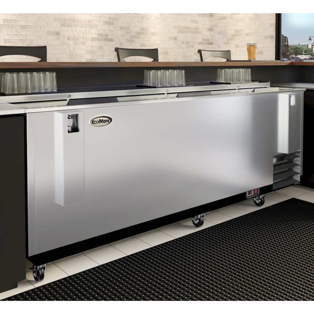 95 in. Bottle Cooler in Stainless-Steel with Built-In Opener, 30 cu. ft.. Picture 5