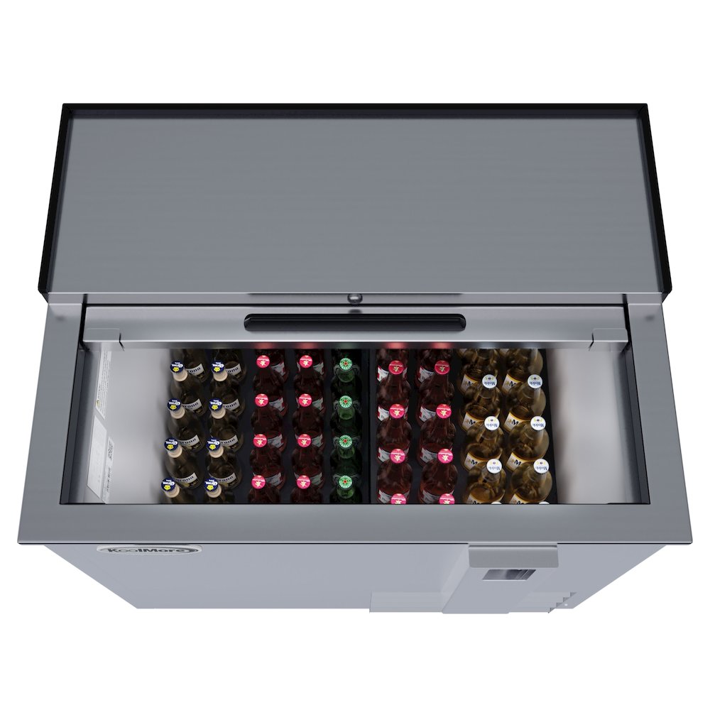 36 in. Bottle Cooler in Stainless-Steel with Built-In Opener, 9 cu. ft.. Picture 1