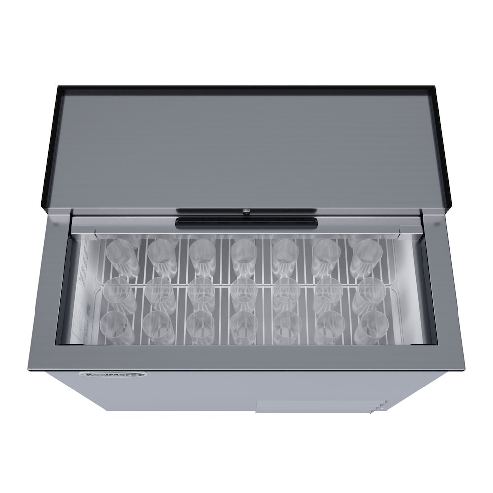 36 in. Commercial Glass Froster in Stainless Steel, ETL Listed, 9 cu. ft.. Picture 1