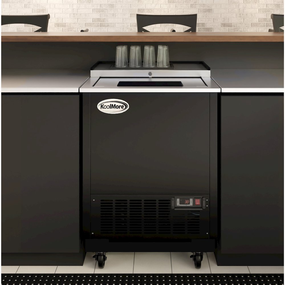 25 in. Commercial Glass Froster in Black Steel, ETL Listed, 5 cu. ft.. Picture 4