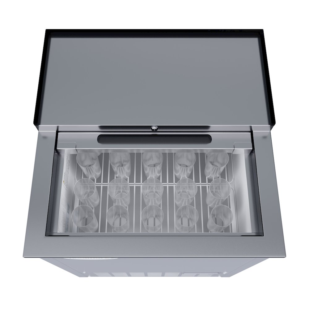 25 in. Commercial Glass Froster in Stainless Steel, ETL Listed, 5 cu. ft.. Picture 1