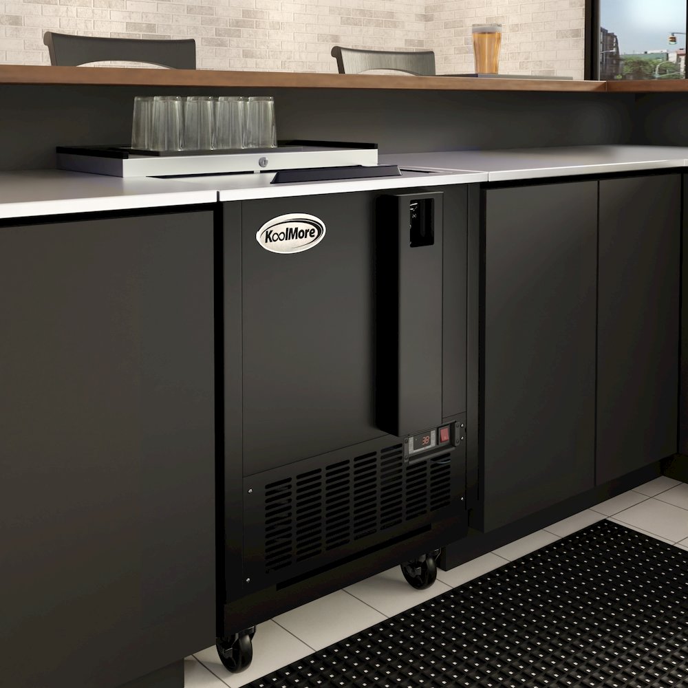 25 in. Bottle Cooler in Black with Built-In Opener, ETL Listed, 5 cu. ft.. Picture 6
