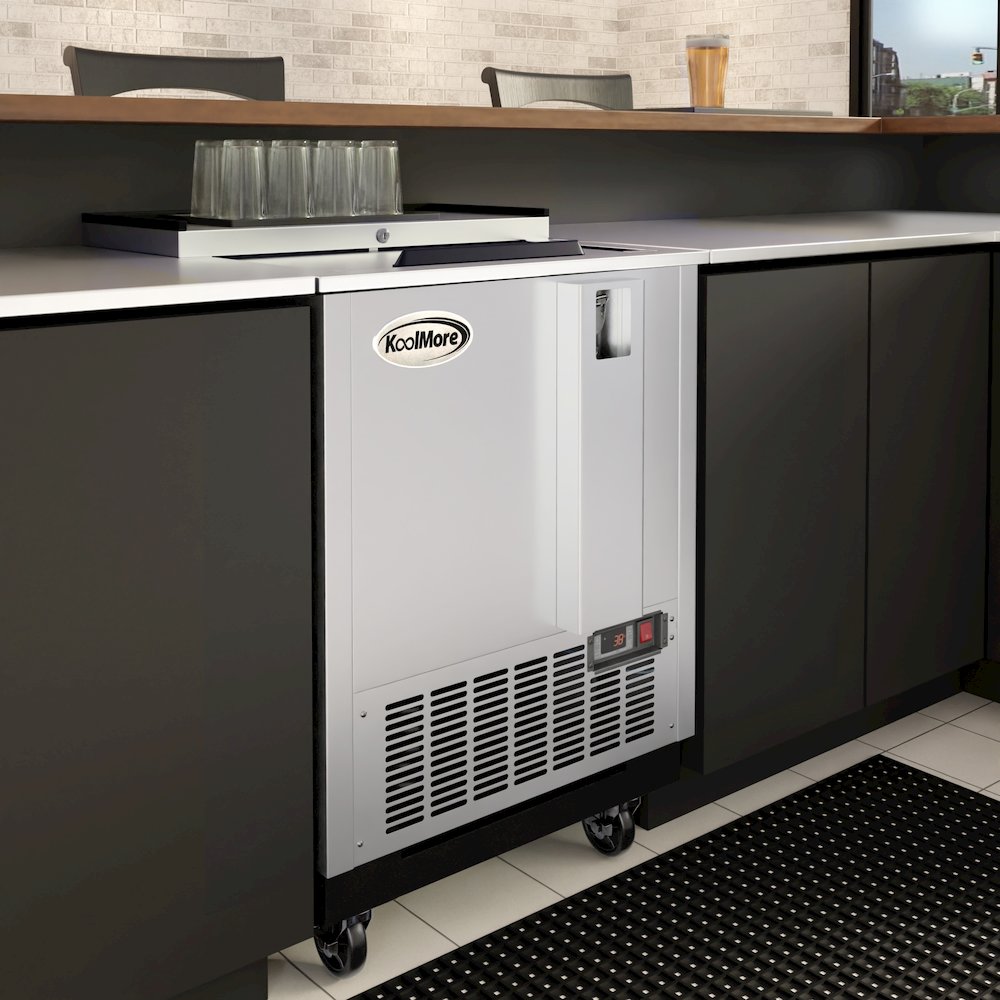 25 in. Bottle Cooler in Stainless-Steel with Built-In Opener, 5 cu. ft.. Picture 6