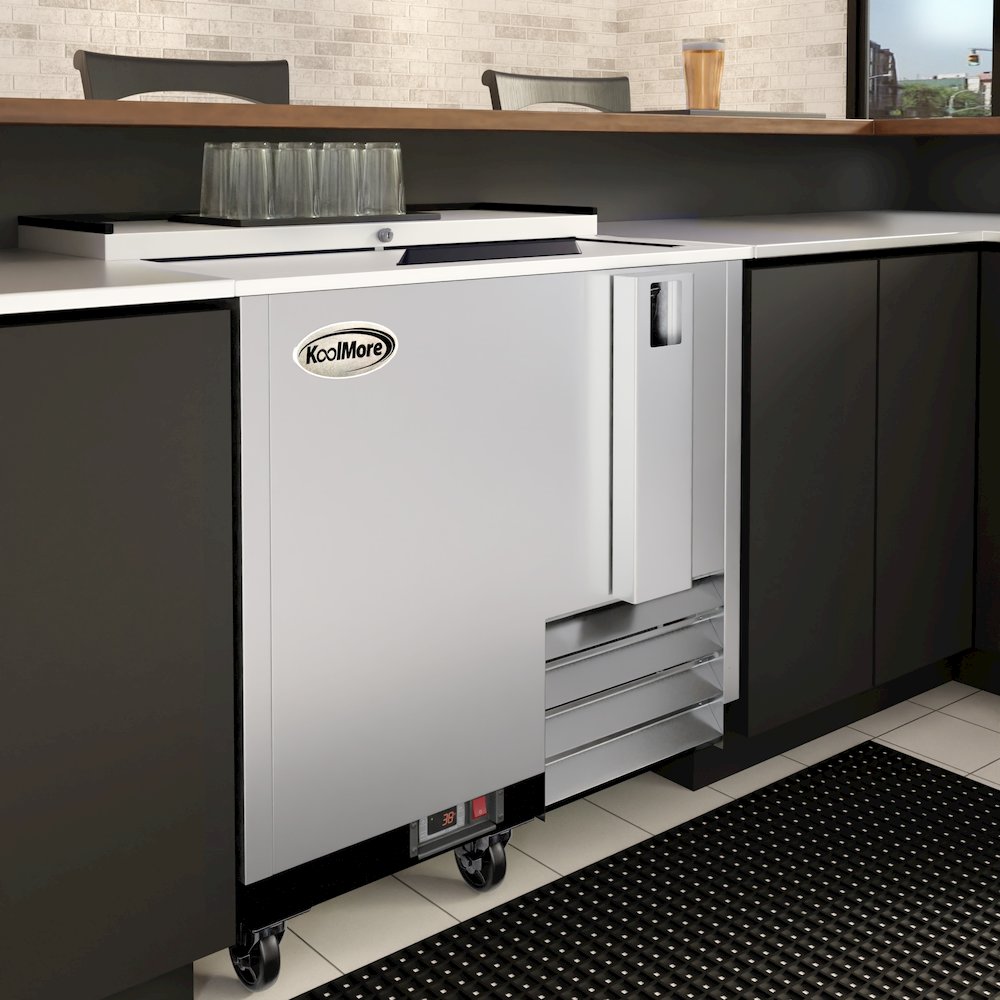 36 in. Bottle Cooler in Stainless-Steel with Built-In Opener, 9 cu. ft.. Picture 6