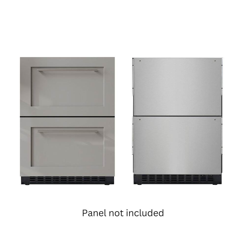 23 in. Panel Ready Two-Drawer Refrigerator and Freezer. Picture 3