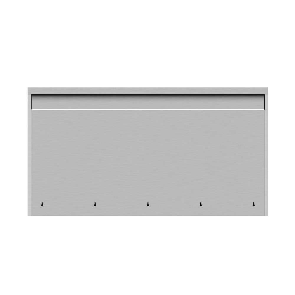 60 in. Kitchen Wall Cabinet with Hinged Doors and 2 shelves in Stainless-Steel. Picture 12