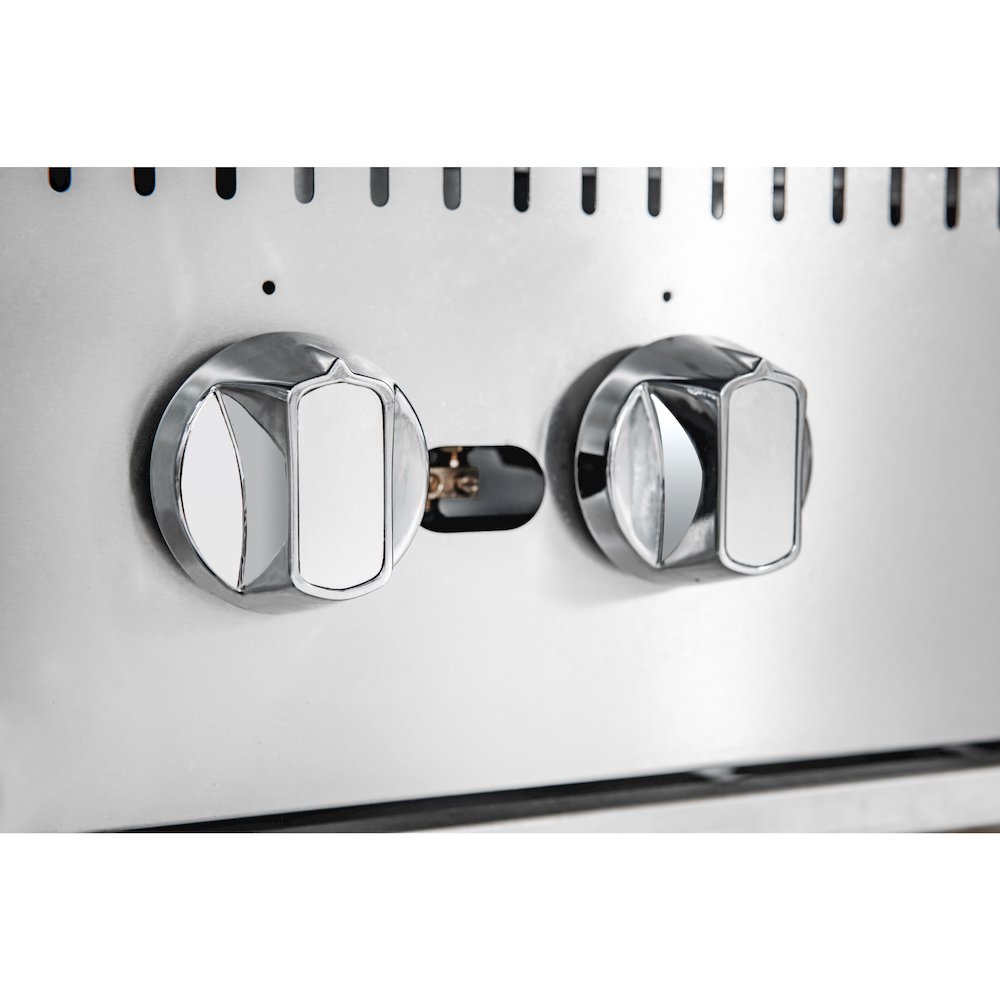 24 in. Commercial Four-Burner Step Up Range, 104000 BTU in Stainless-Steel. Picture 10
