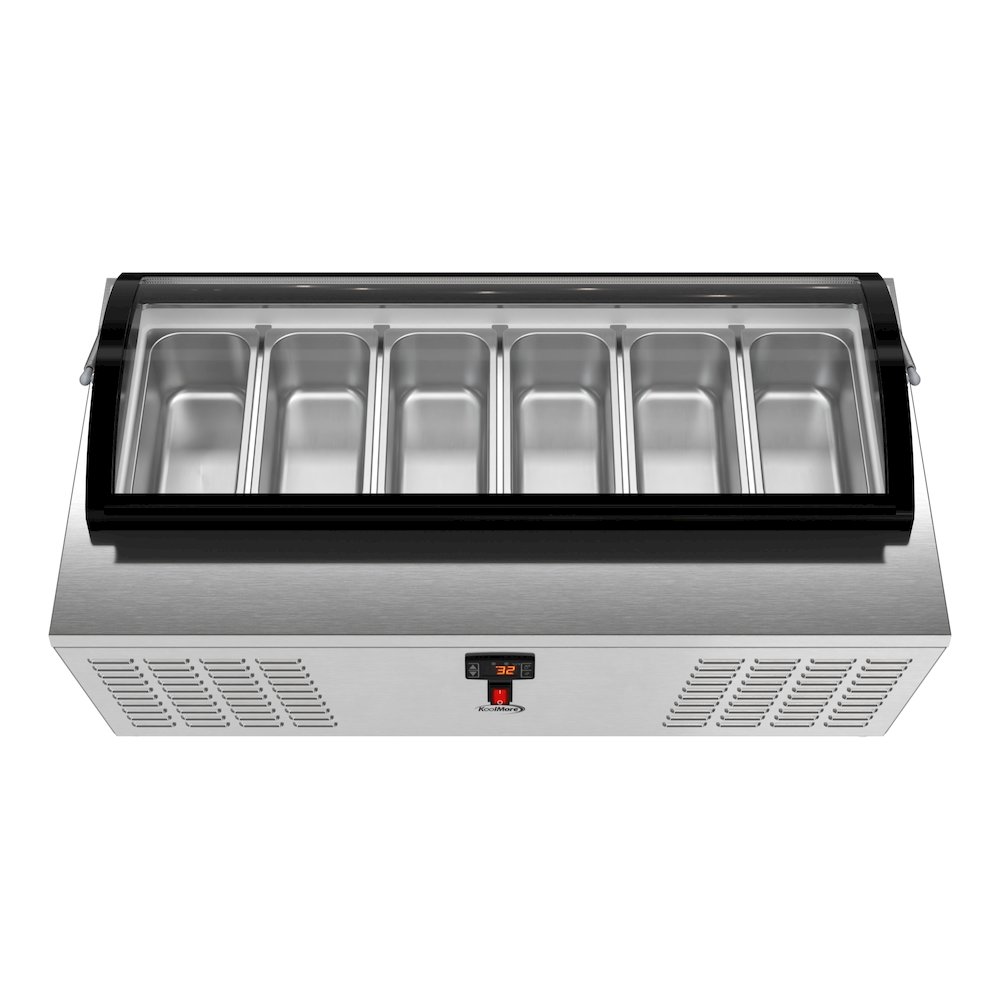 45 in. 6-Pan Countertop Ice Cream Display Freezer. Picture 6