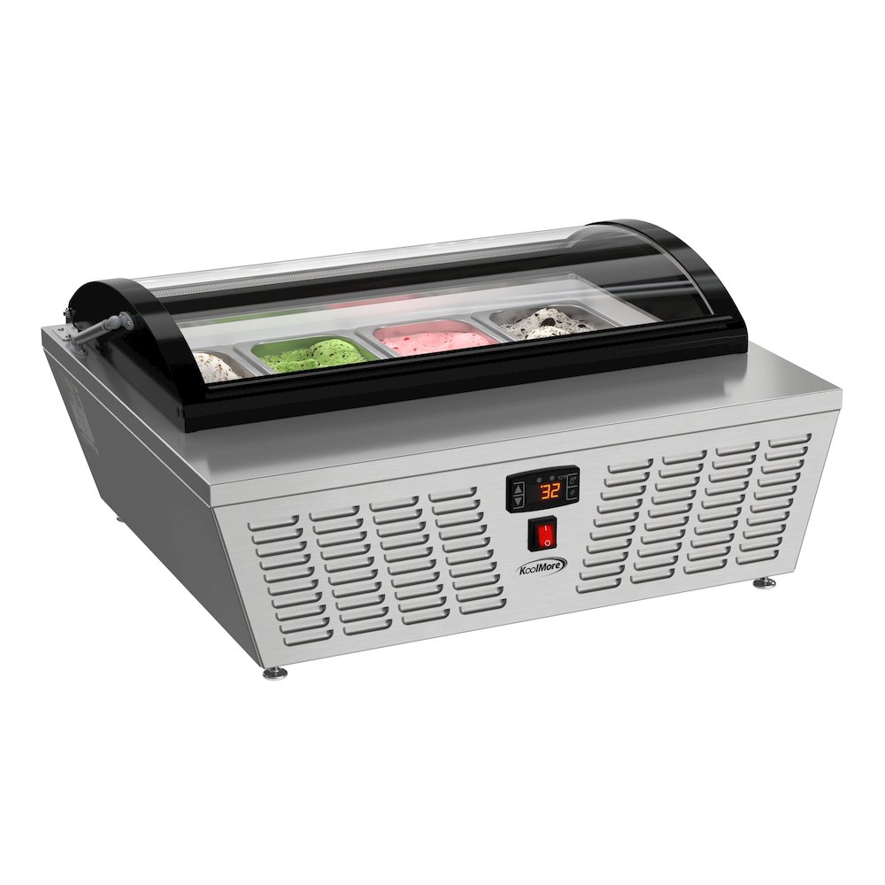 32 in. 4-Pan Countertop Ice Cream Display Freezer. Picture 3