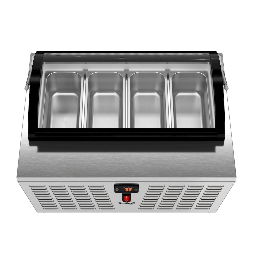 32 in. 4-Pan Countertop Ice Cream Display Freezer. Picture 8