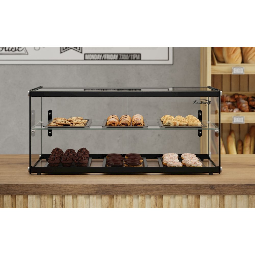 33 in. 2 Tiered Pastry Display Case. Picture 2