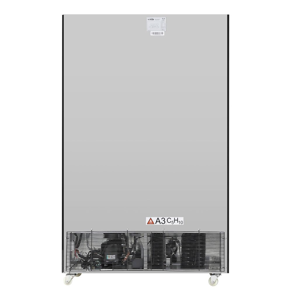47 in. 2 Fully Glass Door Merchandiser Refrigerator, 30 Cu. Ft. in Black. Picture 12
