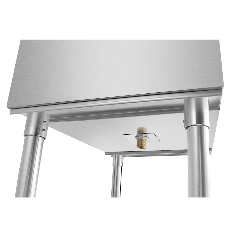 24 in. Commercial Underbar Ice Bin with Siding Lid in Stainless Steel. Picture 8