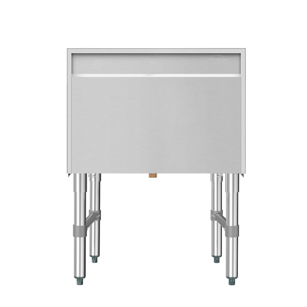 24 in. Commercial Underbar Ice Bin with Siding Lid in Stainless Steel. Picture 13