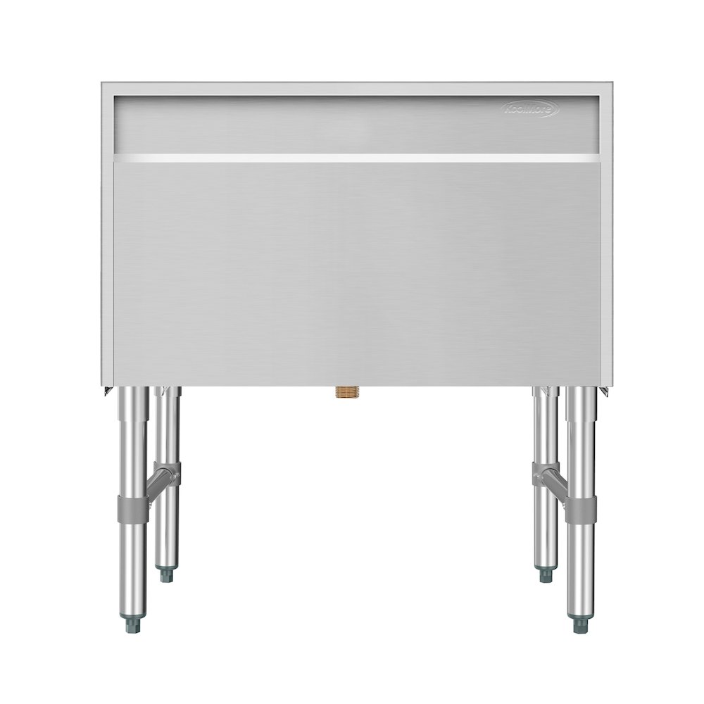 30 in. Commercial Underbar Ice Bin with Siding Lid in Stainless Steel. Picture 13