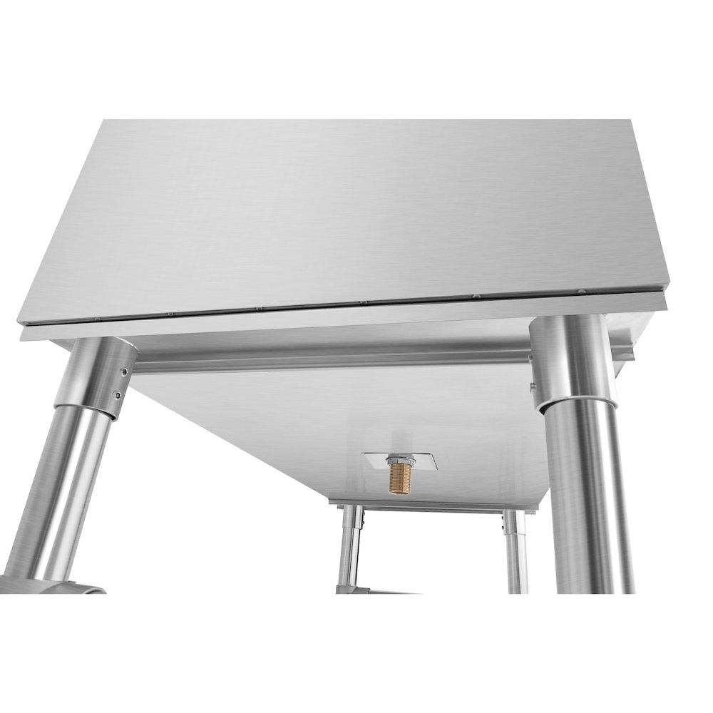 36 in. Commercial Underbar Ice Bin with Siding Lid in Stainless Steel. Picture 8