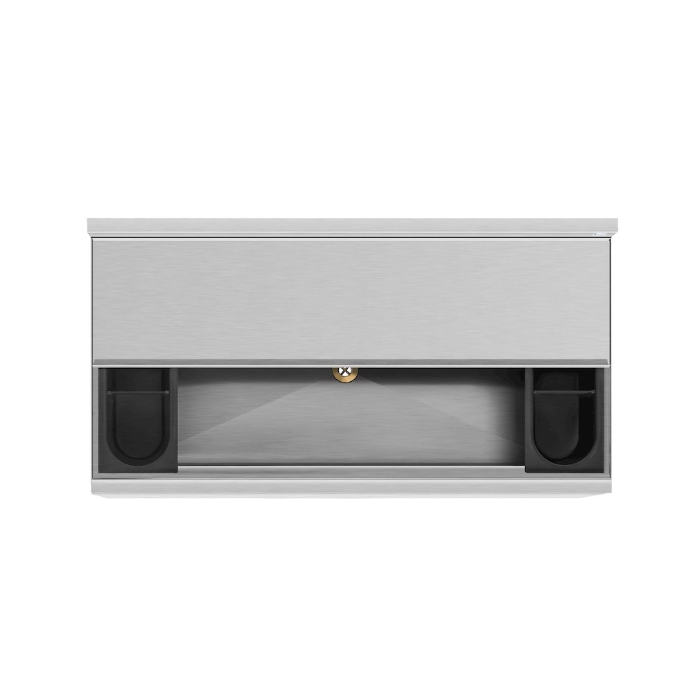 36 in. Commercial Underbar Ice Bin with Siding Lid in Stainless Steel. Picture 10