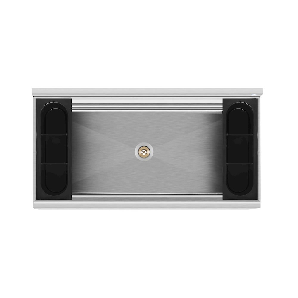 36 in. Commercial Underbar Ice Bin with Siding Lid in Stainless Steel. Picture 11