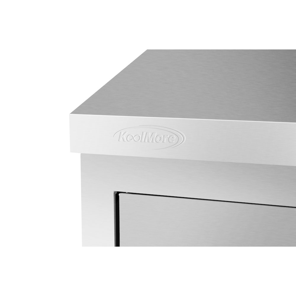36 in. Kitchen Wall Cabinet with Hinged Doors and 2 shelves in Stainless-Steel. Picture 10