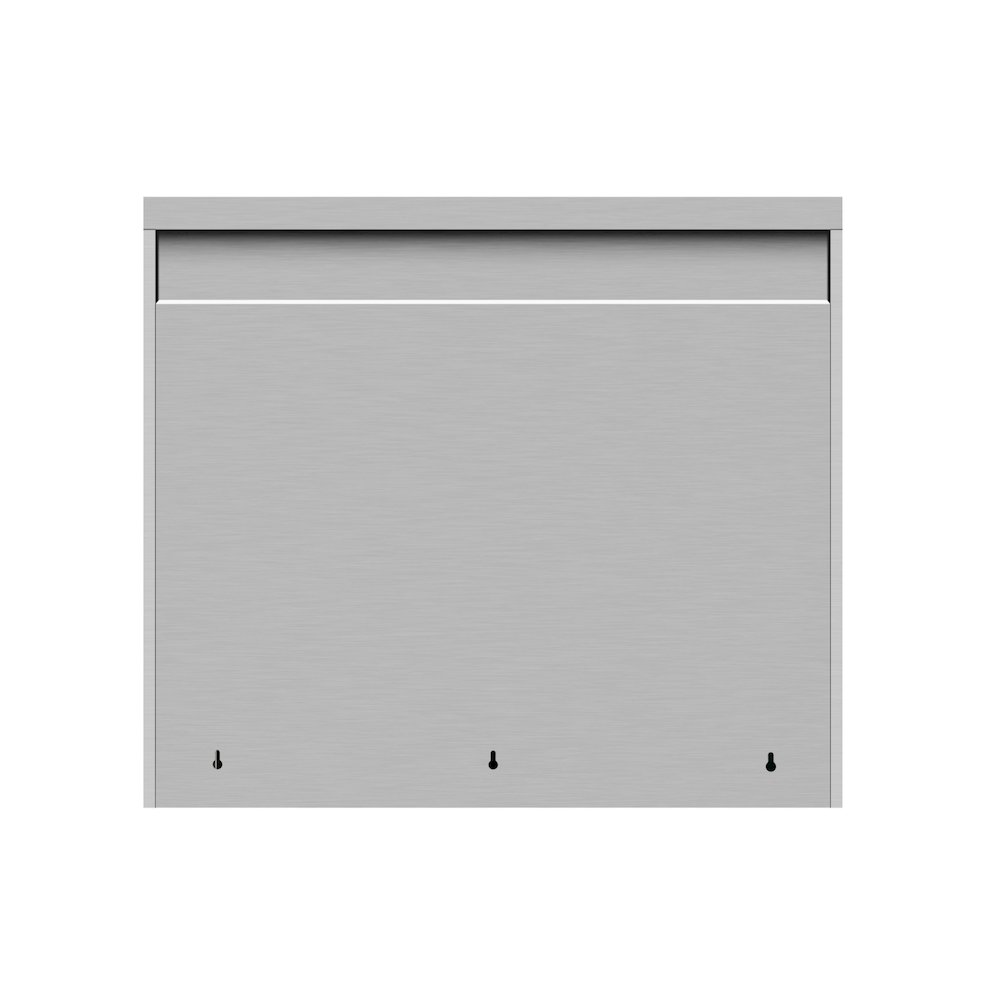 36 in. Kitchen Wall Cabinet with Hinged Doors and 2 shelves in Stainless-Steel. Picture 13