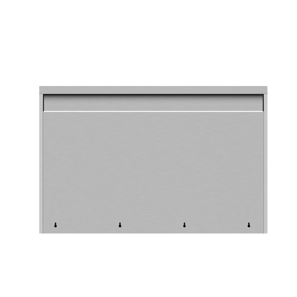 48 in. Kitchen Wall Cabinet with Hinged Doors and 2 shelves in Stainless-Steel. Picture 13