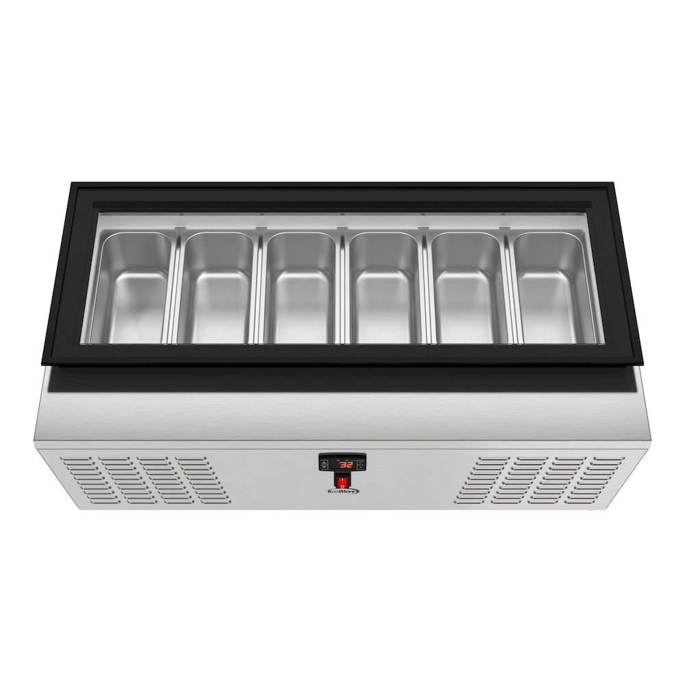 45 in. 6-Pan Countertop Ice Cream Display Freezer. Picture 6