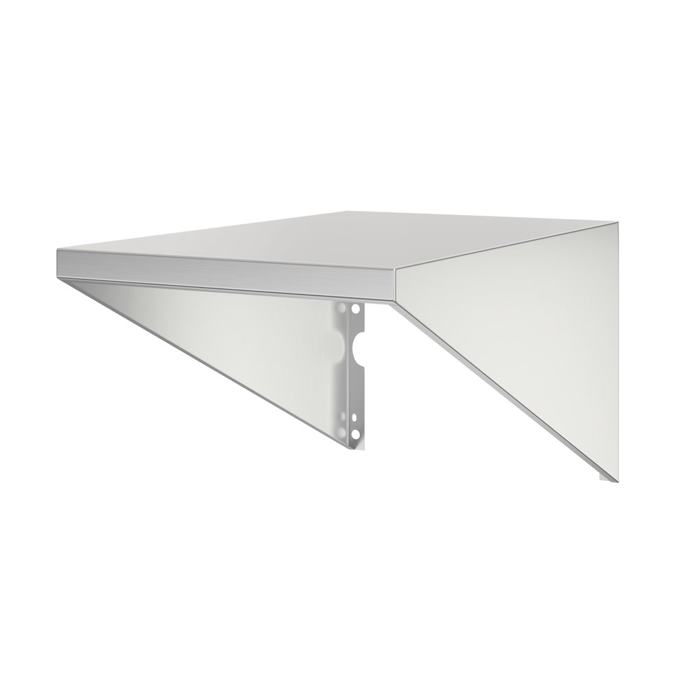14 in. Rugged and Durable Side Shelf for Outdoor Grill in Stainless-Steel. Picture 1