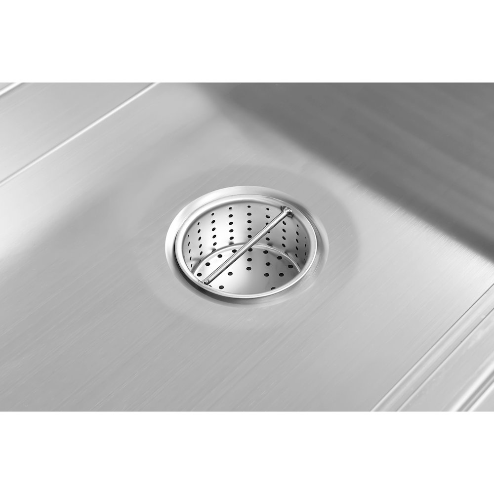 12" x 24" Stainless Steel Floor Trough Drain, 14-Gauge. Picture 7
