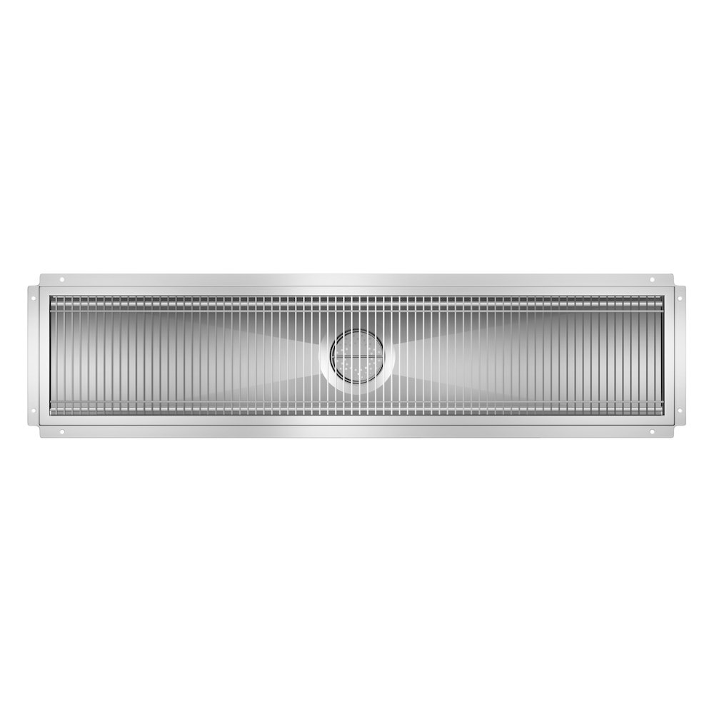 12" x 54" Stainless Steel Floor Trough Drain, 14-Gauge. Picture 5
