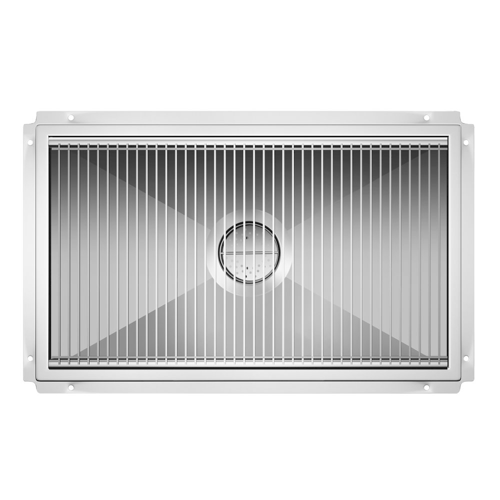 18" x 30" Stainless Steel Floor Trough Drain, 14-Gauge. Picture 5