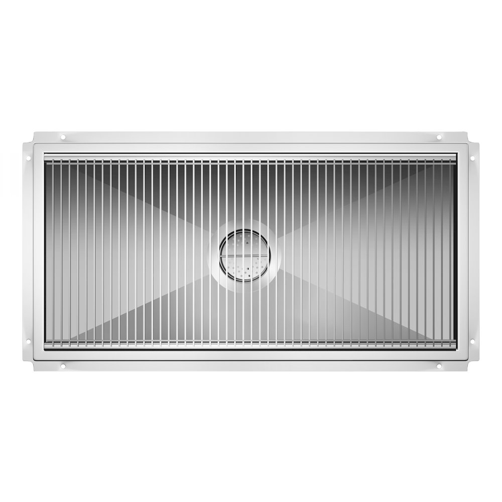 18" x 36" Stainless Steel Floor Trough Drain, 14-Gauge. Picture 5