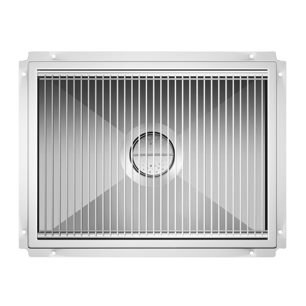 18" x 24" Stainless Steel Floor Trough Drain, 14-Gauge. Picture 5