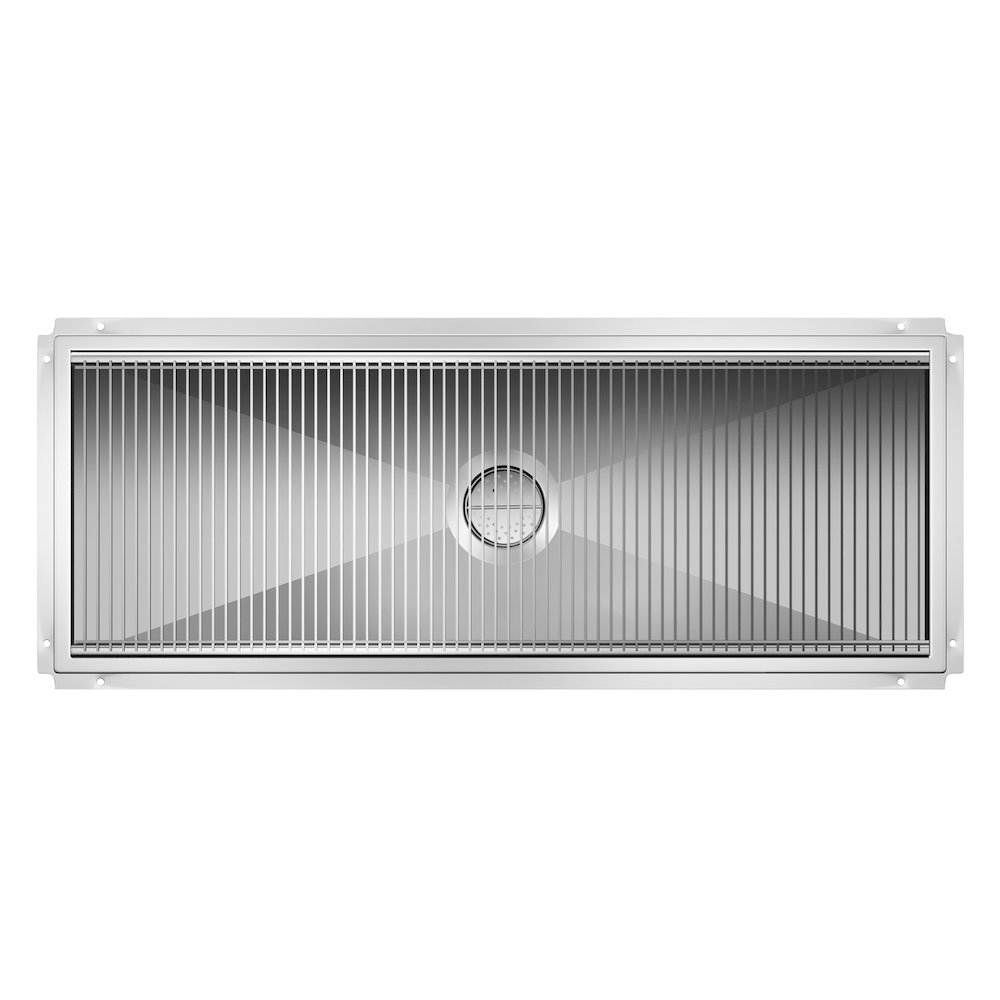 18" x 48" Stainless Steel Floor Trough Drain, 14-Gauge. Picture 5