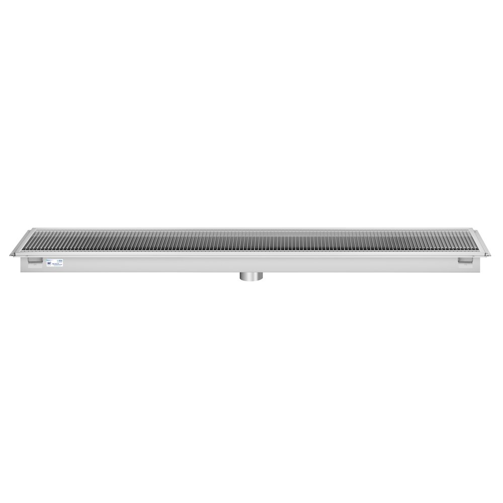 18" x 84" Stainless Steel Floor Trough Drain, 14-Gauge. Picture 4