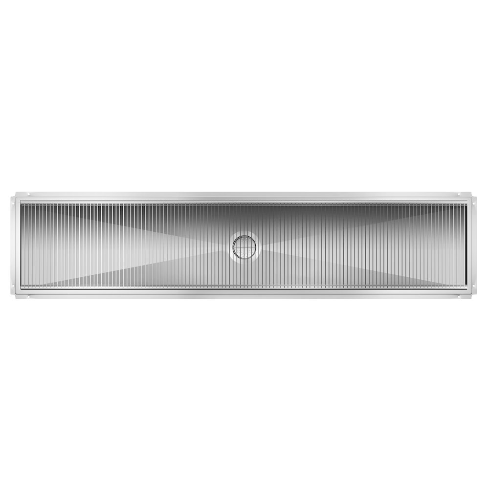 18" x 84" Stainless Steel Floor Trough Drain, 14-Gauge. Picture 5