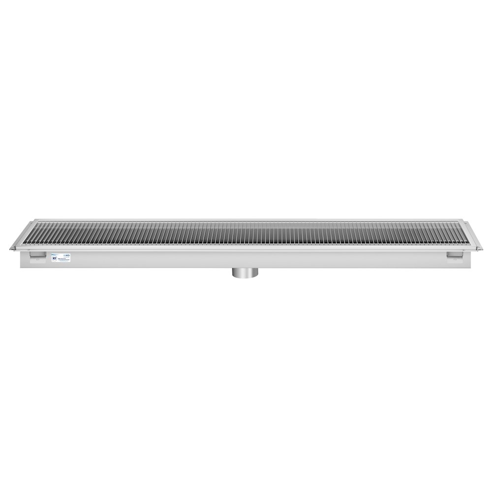 18" x 72" Stainless Steel Floor Trough Drain, 14-Gauge. Picture 4