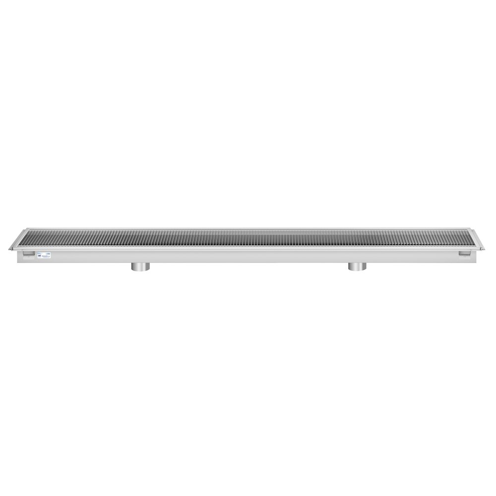18" x 96" Stainless Steel Floor Trough Drain, 14-Gauge. Picture 4