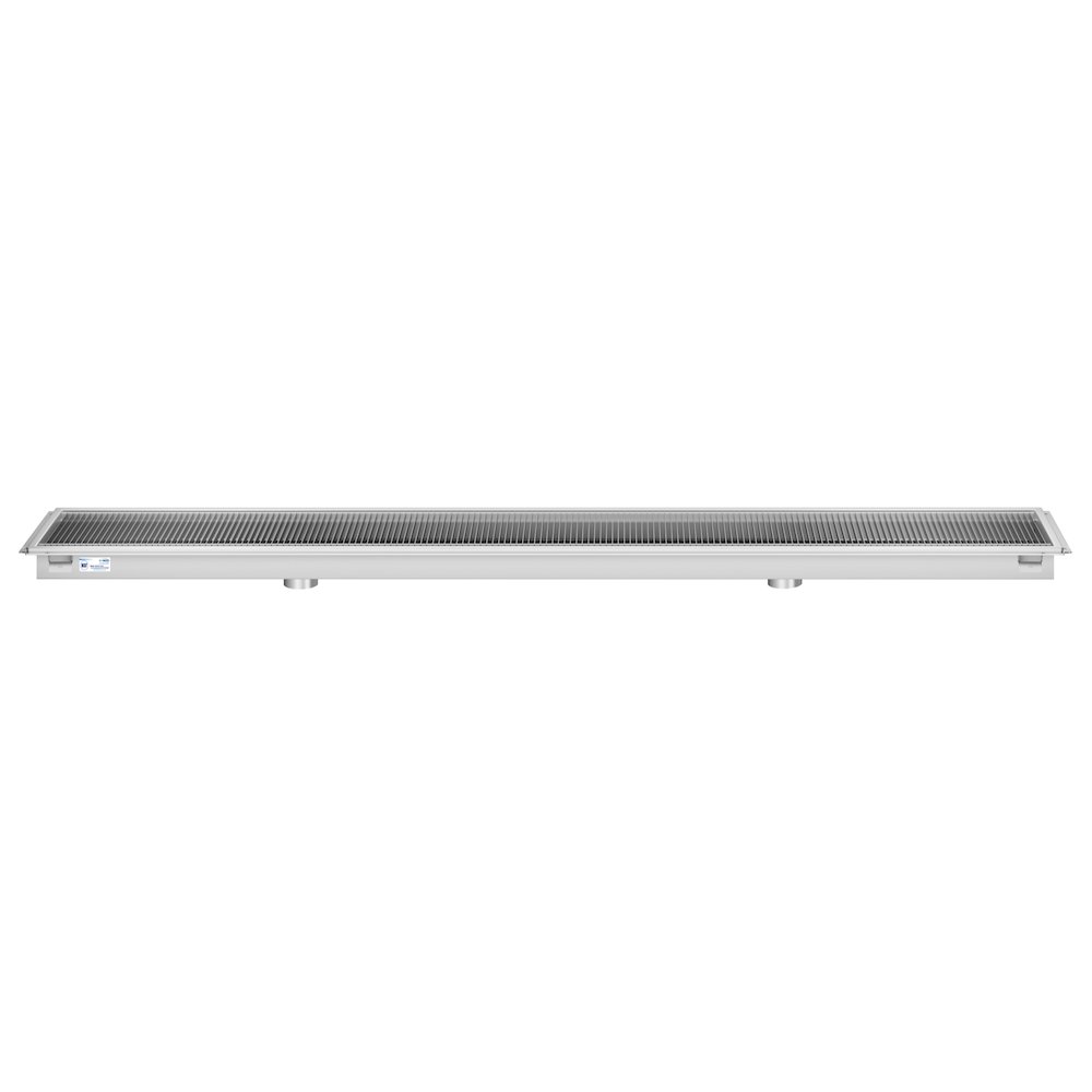 18" x 120" Stainless Steel Floor Trough Drain, 14-Gauge. Picture 4