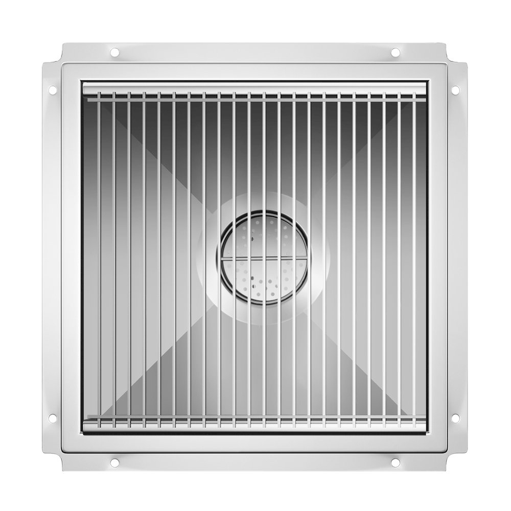 24" x 24" Stainless Steel Floor Trough Drain, 14-Gauge. Picture 5