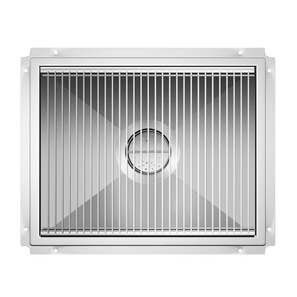 24" x 30" Stainless Steel Floor Trough Drain, 14-Gauge. Picture 5