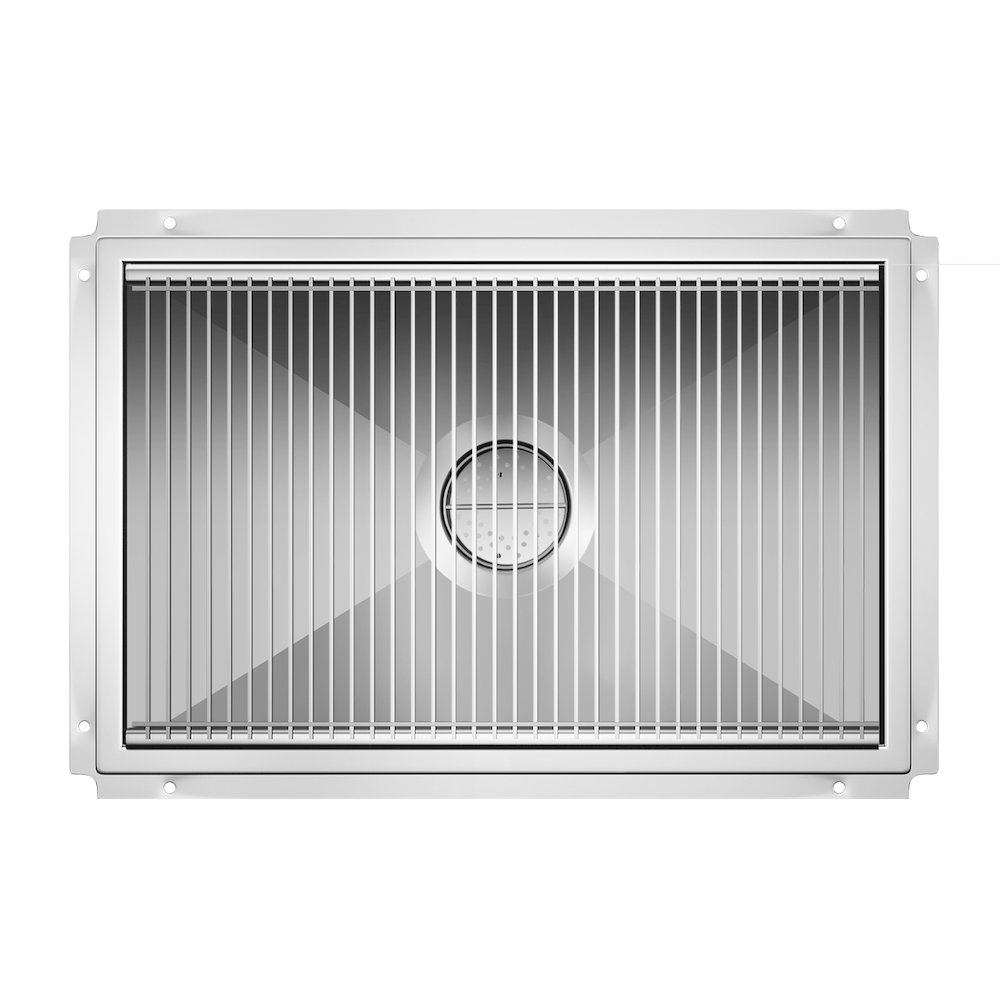 24" x 36" Stainless Steel Floor Trough Drain, 14-Gauge. Picture 5