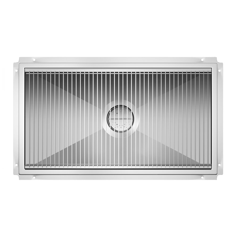 24" x 42" Stainless Steel Floor Trough Drain, 14-Gauge. Picture 5