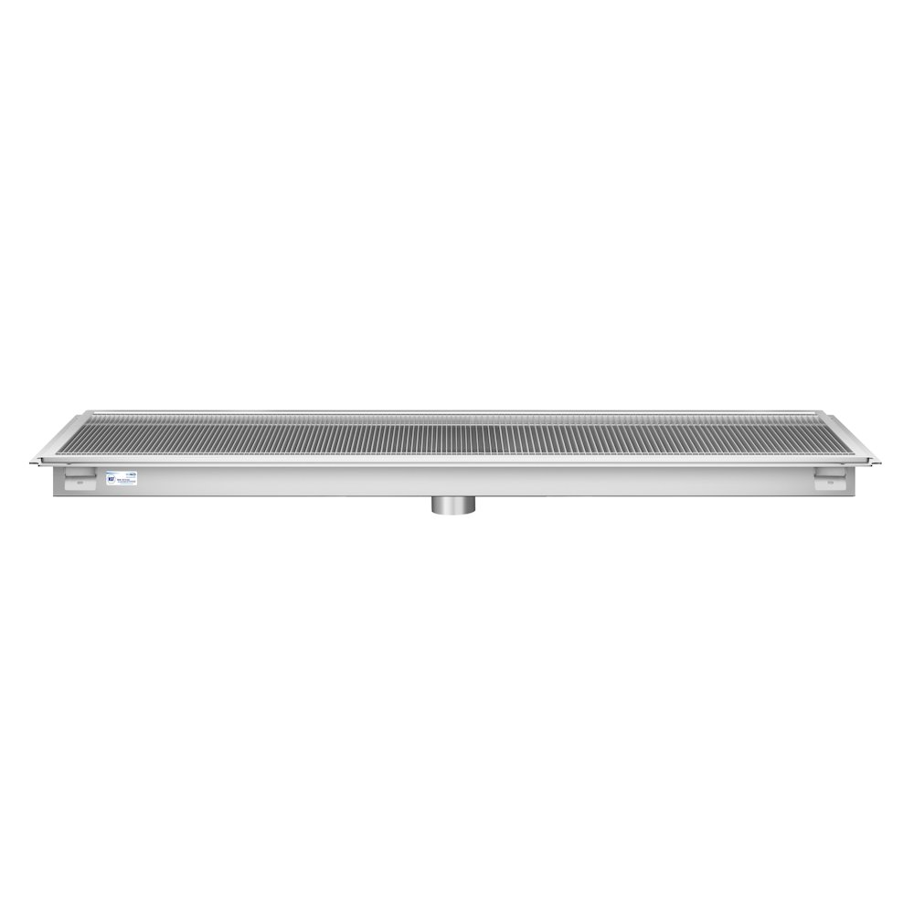 24" x 72" Stainless Steel Floor Trough Drain, 14-Gauge. Picture 4