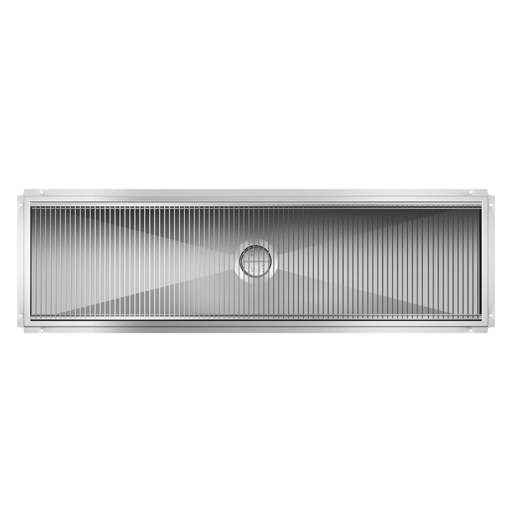 24" x 84" Stainless Steel Floor Trough Drain, 14-Gauge. Picture 5