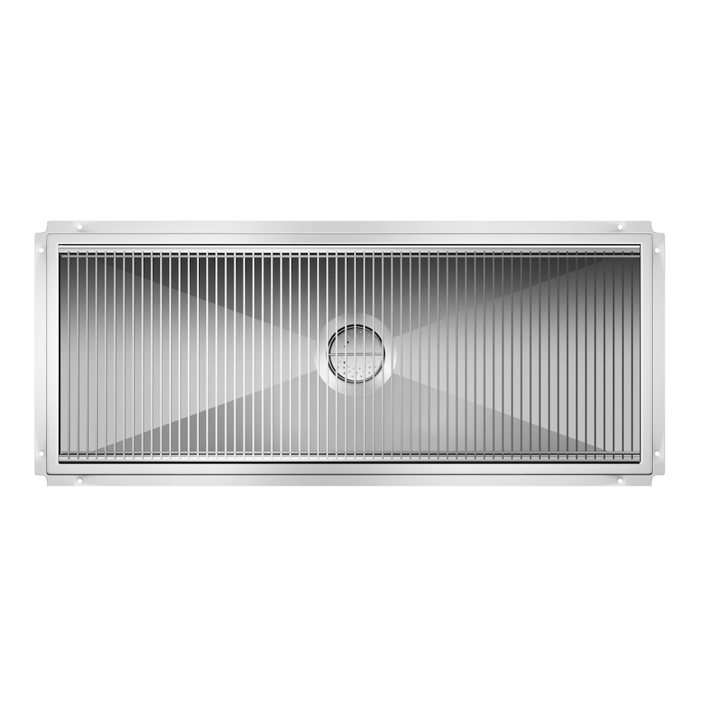 24" x 60" Stainless Steel Floor Trough Drain, 14-Gauge. Picture 5