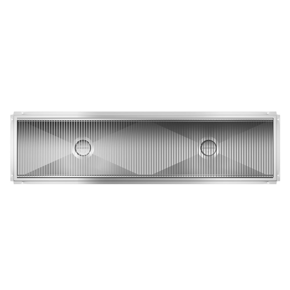 24" x 96" Stainless Steel Floor Trough Drain, 14-Gauge. Picture 5